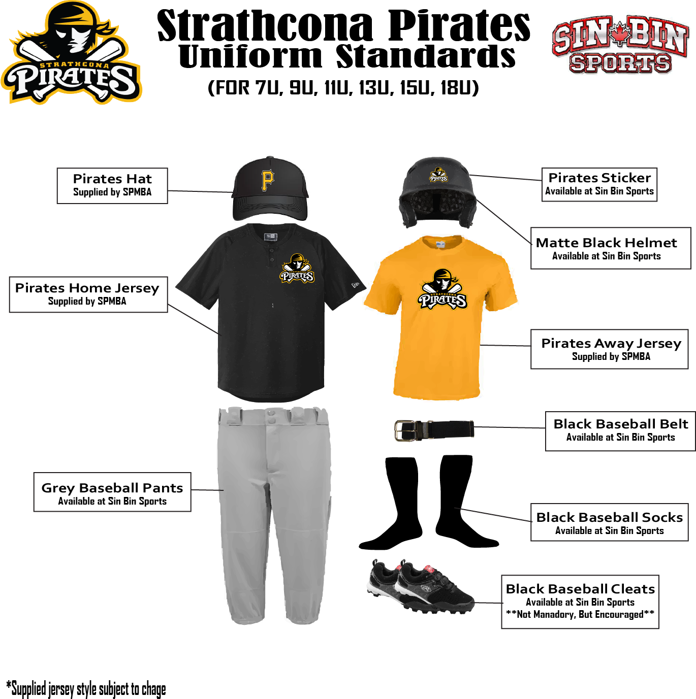 Pirates uniform standard Pirates uniform standard